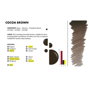  LSB -Cocoa brown sminktetováló pigment 