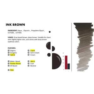 LSB -Ink brown - Sminktetováló pigment