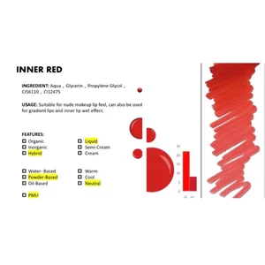 Inner red - Sminktetováló pigment