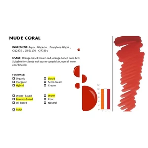 LSB -Nude coral- Sminktetováló pigment