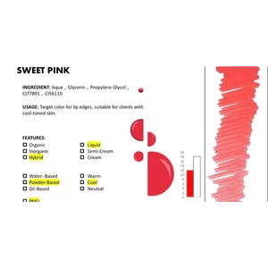 Sweet pink- Sminktetováló pigment